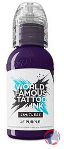 Rappel produit Mélange pour Tatouage World Famous Limitless Tattoo Ink - JF (Jay) Purple 29ml WORLD FAMOUS