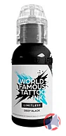 Rappel produit WORLD FAMOUS Mélange pour Tatouage World Famous Limitless Tattoo Ink - Deep black 29ml