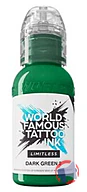 Rappel produit WORLD FAMOUS Mélange pour Tatouage World Famous Limitless Tattoo Ink - Dark Green 2 29ml