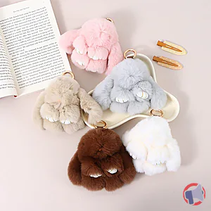 Rappel produit Rex Rabbit Hair Rabbit Keychain Ximi-V