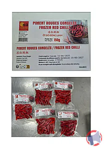 Rappel produit PIMENT ROUGE CONGELE Xiong -Hai