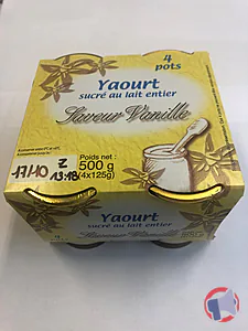 Rappel produit Yaourts Pot verre