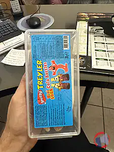Rappel produit TREYLER MINI SOUR COLA BOOTLES 200GR YUTTY