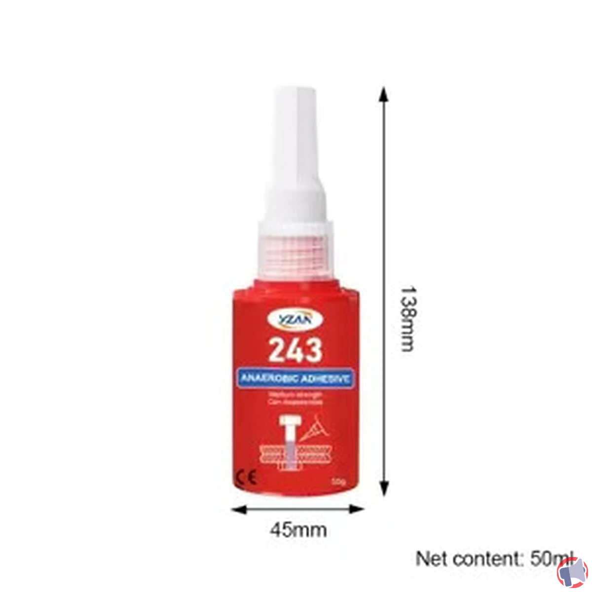 Rappel produit : adhésif à vis haute résistance YZAN potentiellement dangereux