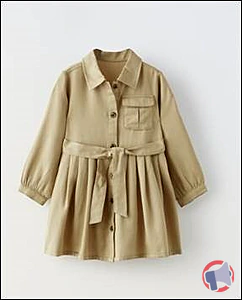 Rappel produit Robe chemise fluide enfant ZARA