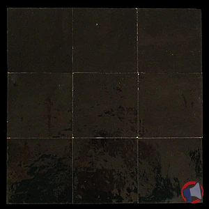 Rappel produit Zellige noir 10x10 cm
